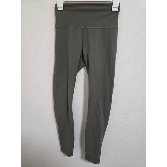 Lululemon Pants - Lululemon Wunder Under High Rise Leggings Olive Green Luxtreme Size 6